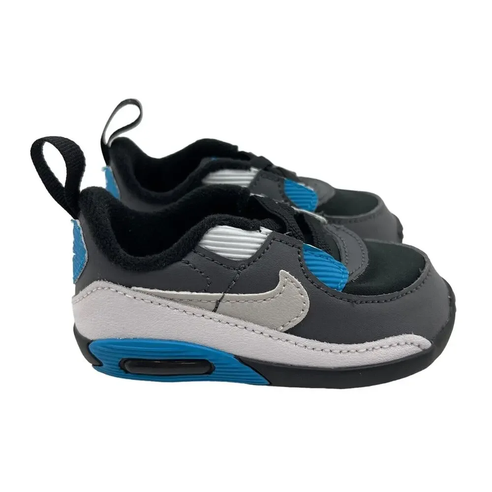 Nike Air Max 90 Crib CB Soft Bottom Baby Bootie Shoes 4C CI0424 002 Black/Gray